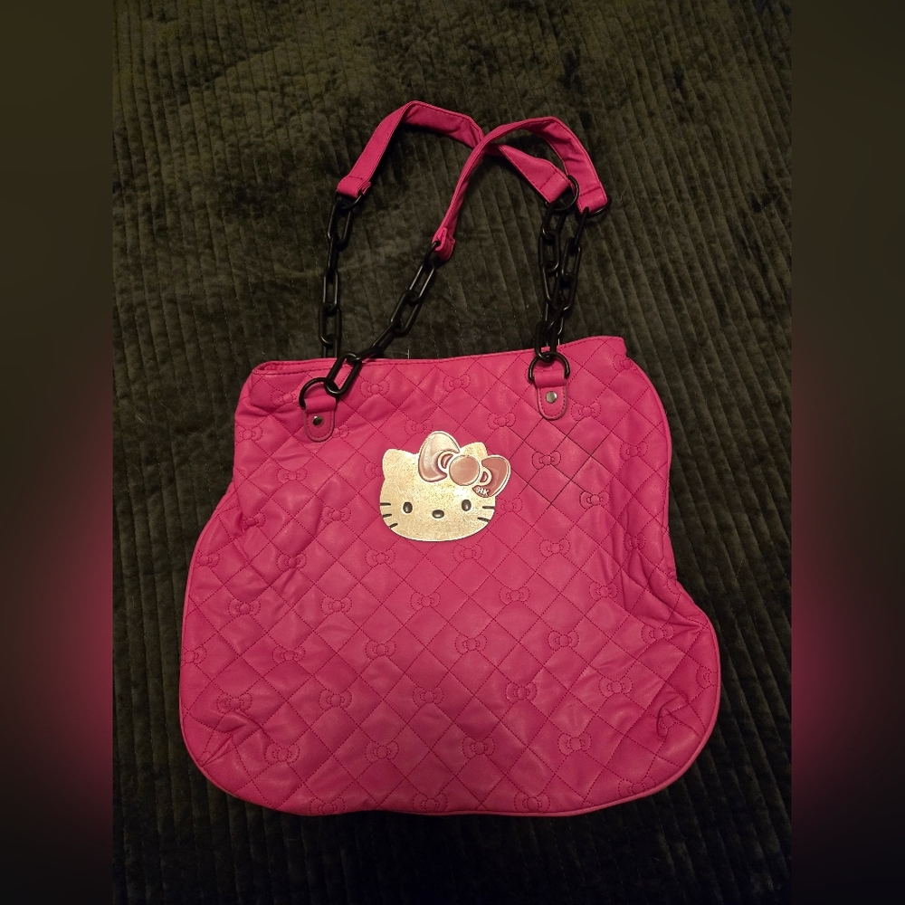 Sanrio Hello Kitty Fuchsia faux leather Tote